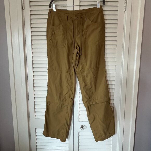 The North Face women's pants 8 nylon tan hiking gorpcore - Picture 1 of 13